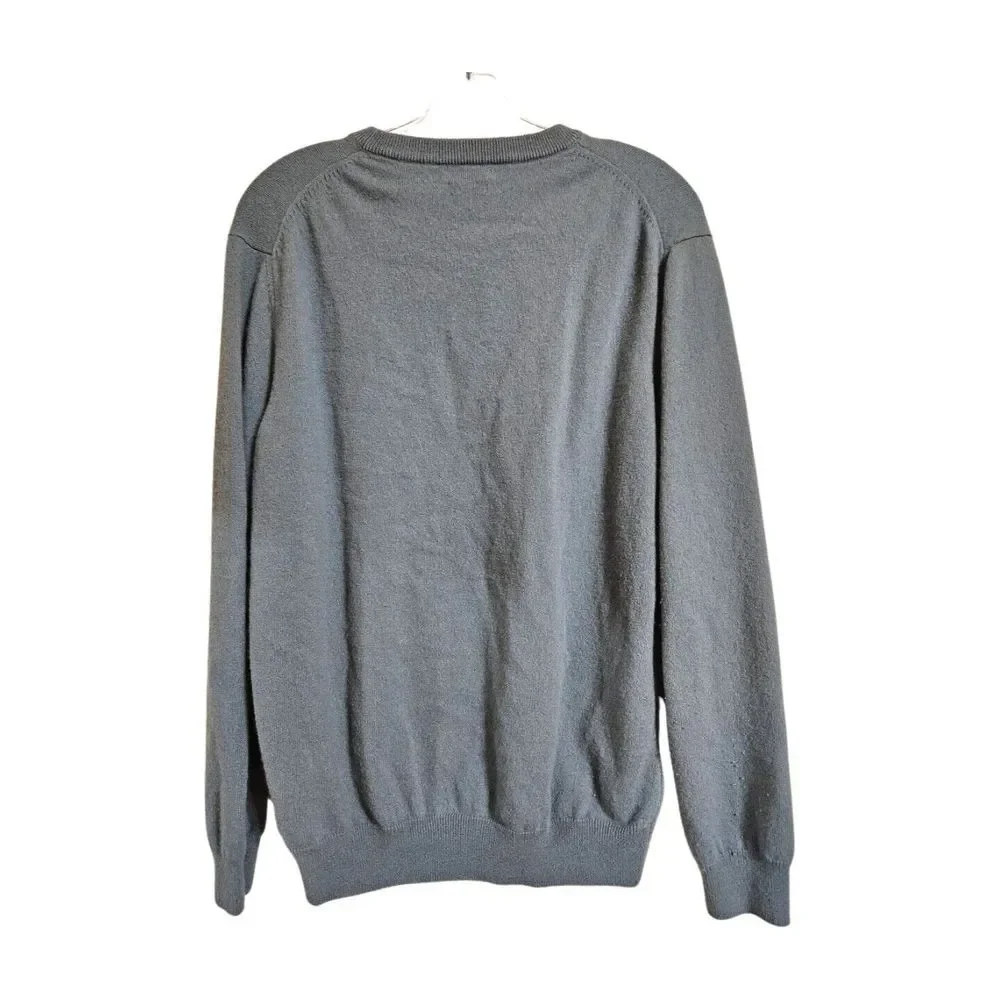 Massimo Dutti Wool Cashmere Long Sleeve Sweater Green‎ Women's XXL